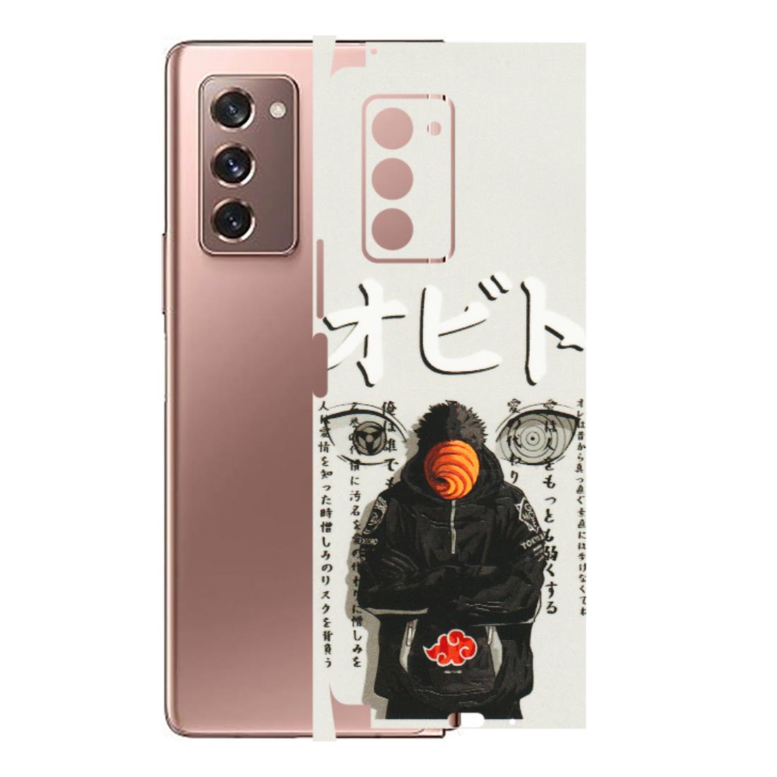 Samsung M/F/Note/Flip and C Phone Skins (All Models) - Obito Anime Eye - 3D Embossed Finish (L-19) Samsung Galaxy Z Fold 2