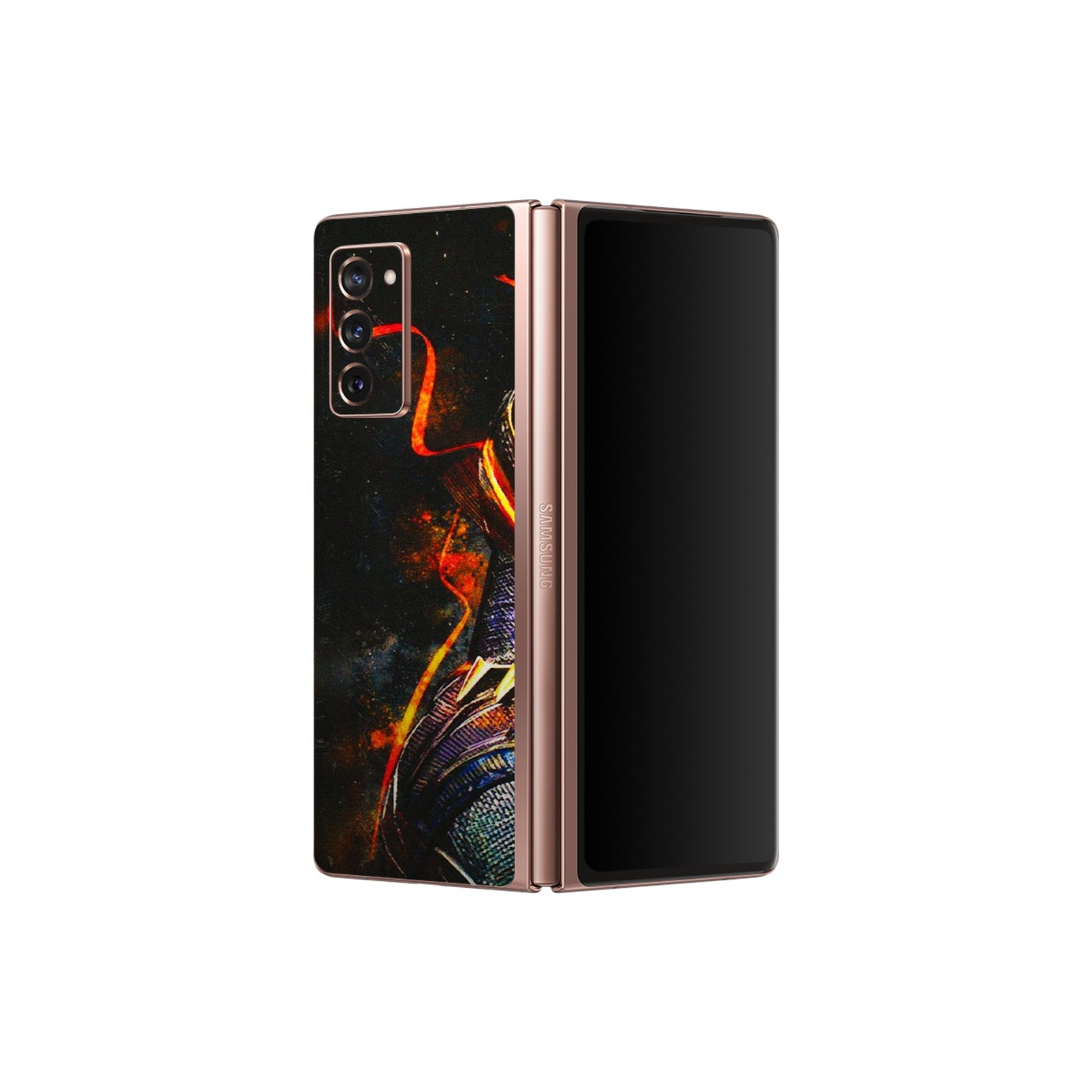 Samsung M/F/Note/Flip and C Phone Skins (All Models) - Black Panther - 3D Embossed Finish (L-190) Samsung Galaxy Z Fold 2