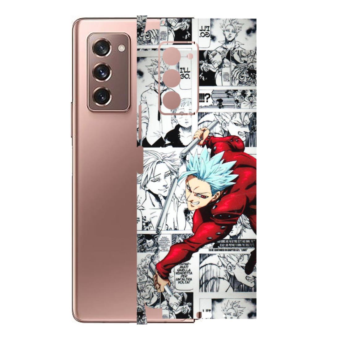 Samsung M/F/Note/Flip and C Phone Skins (All Models) - Anime Comic - 3D Embossed Finish (L-192) Samsung Galaxy Z Fold 2
