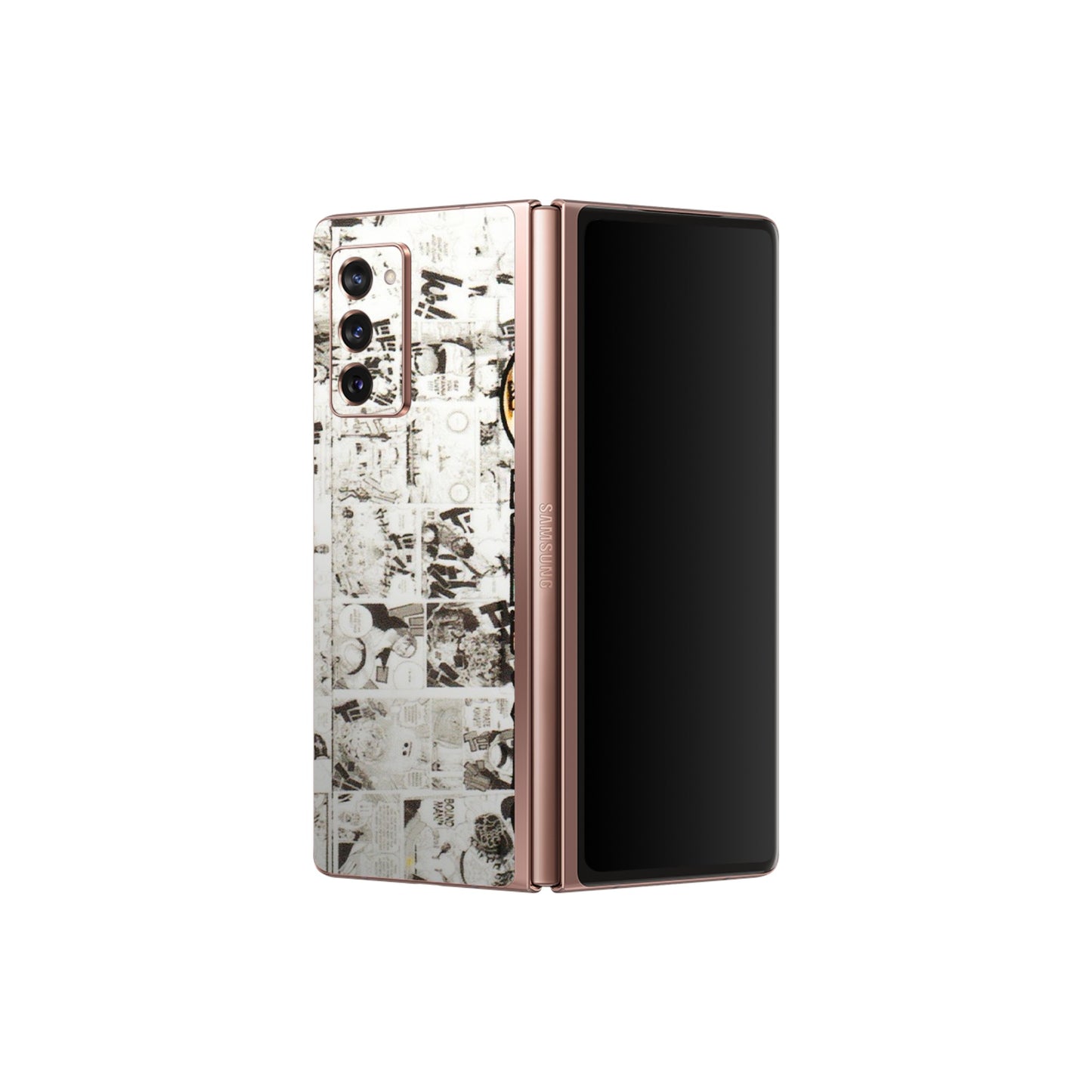 Samsung M/F/Note/Flip and C Phone Skins (All Models) - One Piece Manga - 3D Embossed Finish (L-26) Samsung Galaxy Z Fold 2