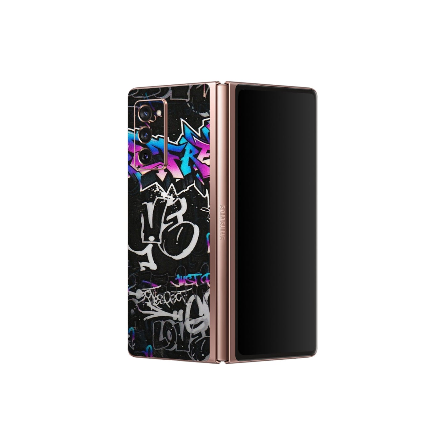 Samsung M/F/Note/Flip and C Phone Skins (All Models) - Graffiti Killer - 3D Embossed Finish (L-274) Samsung Galaxy Z Fold 2