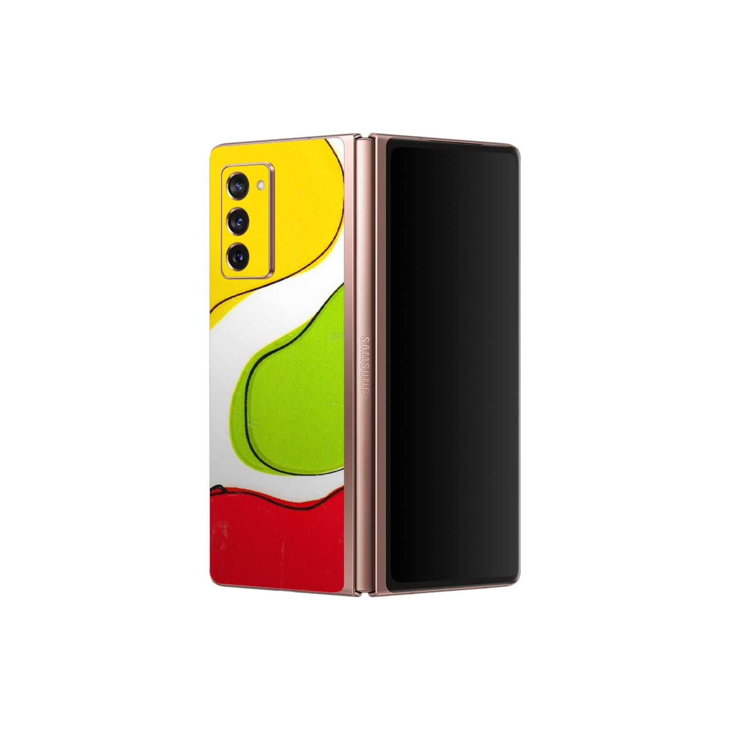 Samsung M/F/Note/Flip and C Phone Skins (All Models) - RGB Colour Paint - 3D Embossed Finish (L-284) Samsung Galaxy Z Fold 2