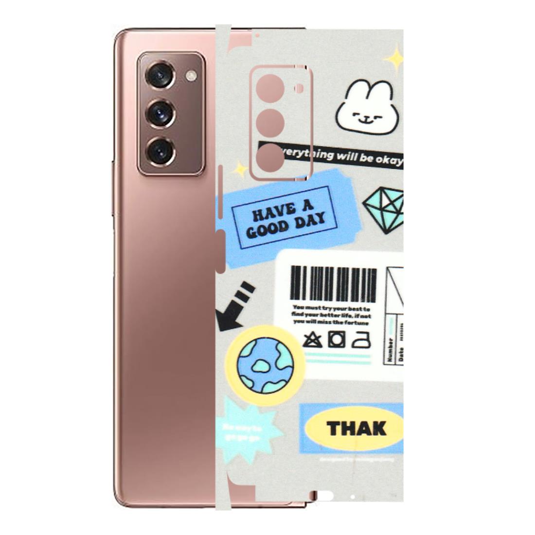 Samsung M/F/Note/Flip and C Phone Skins (All Models) - Will Be Okay Design - 3D Embossed Finish (L-316) Samsung Galaxy Z Fold 2