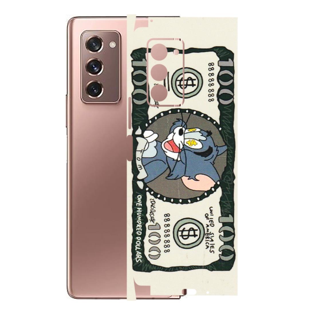 Samsung M/F/Note/Flip and C Phone Skins (All Models) - Tom Hundred Dollar - 3D Embossed Finish (L-324) Samsung Galaxy Z Fold 2
