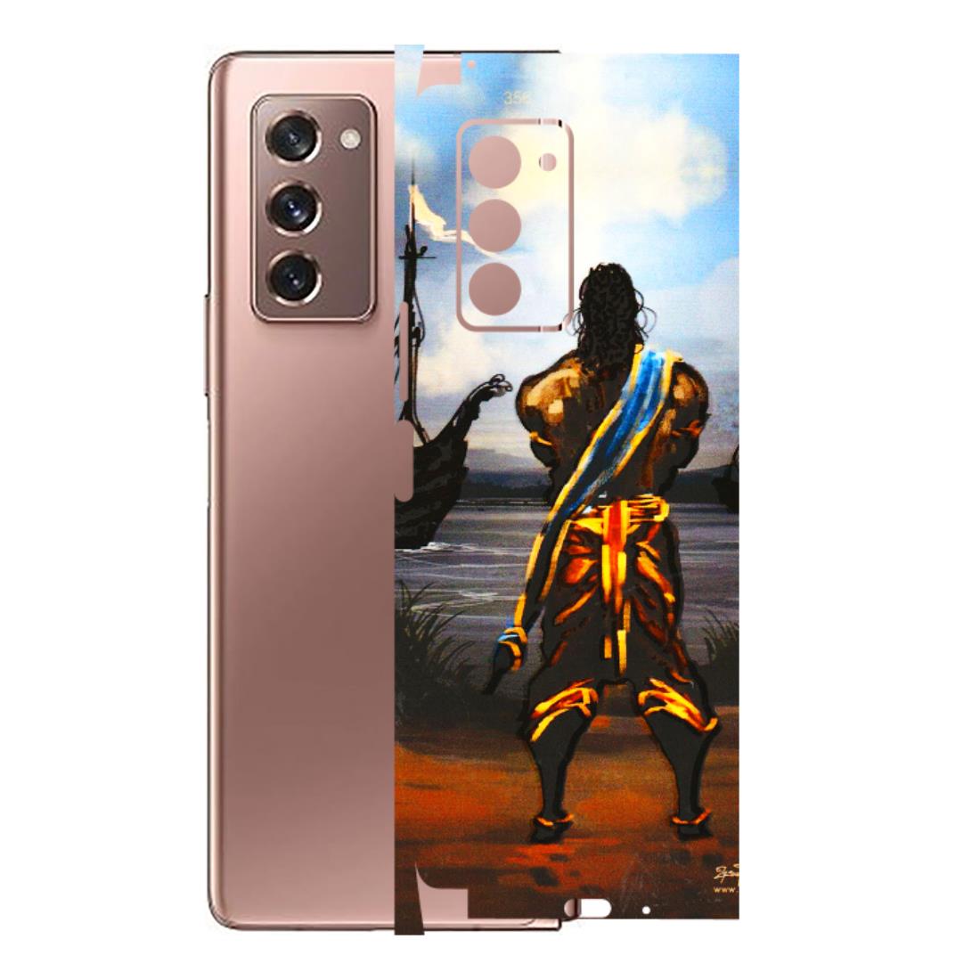 Samsung M/F/Note/Flip and C Phone Skins (All Models) - Heavenly God Figure - 3D Embossed Finish (L-34) Samsung Galaxy Z Fold 2