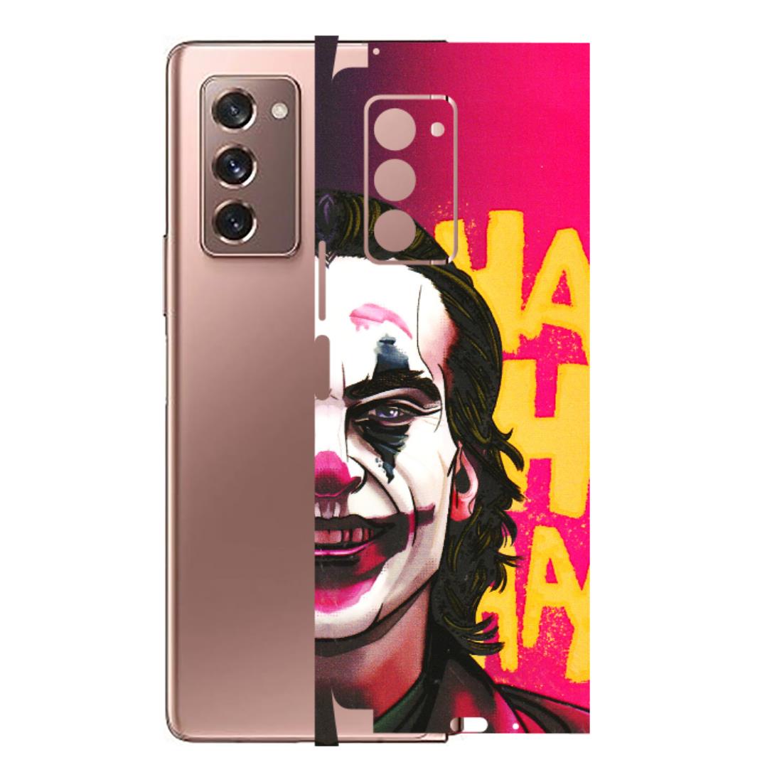 Samsung M/F/Note/Flip and C Phone Skins (All Models) - Joker Evil Laugh - 3D Embossed Finish (L-97) Samsung Galaxy Z Fold 2