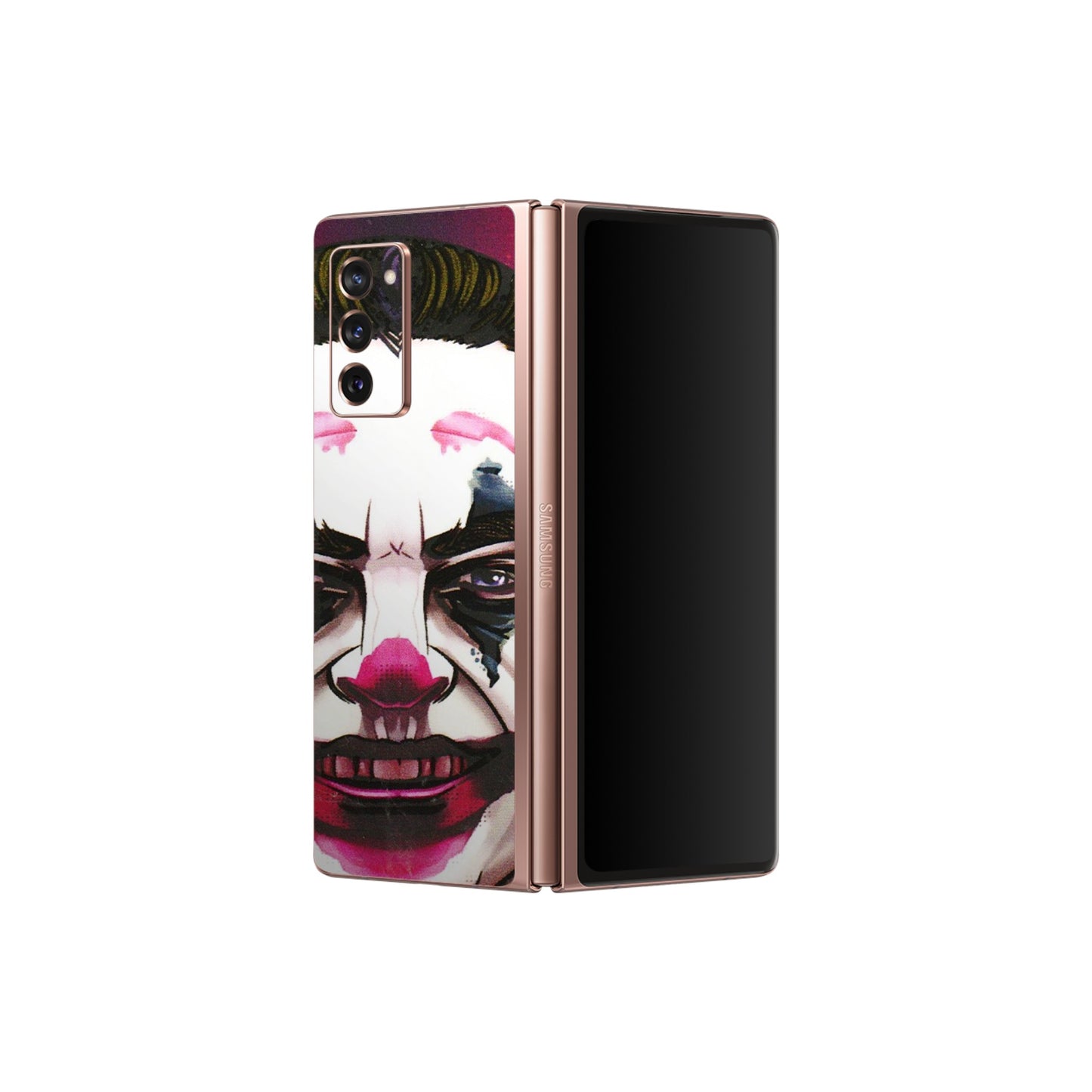 Samsung M/F/Note/Flip and C Phone Skins (All Models) - Joker Evil Laugh - 3D Embossed Finish (L-97) Samsung Galaxy Z Fold 2
