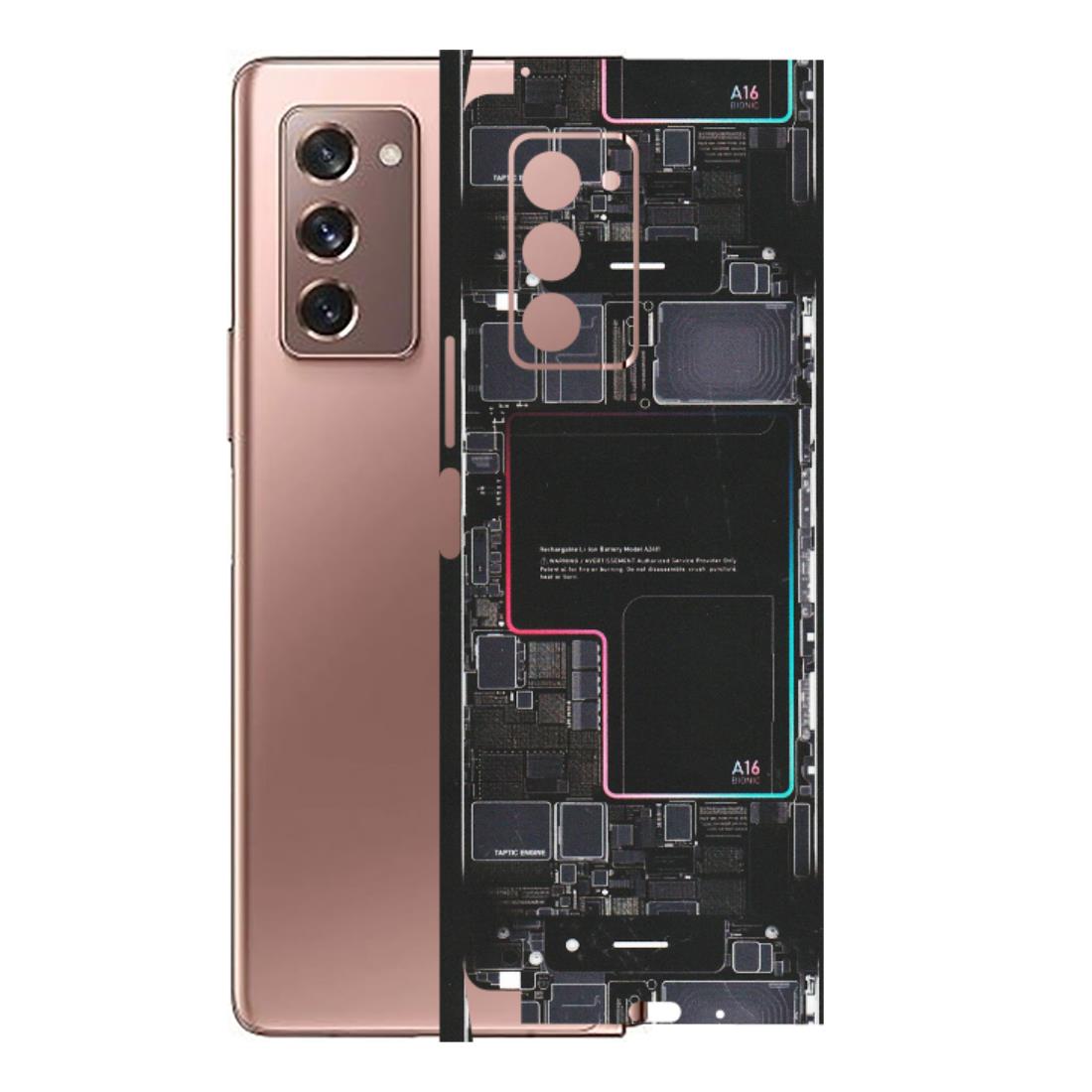 Samsung M/F/Note/Flip and C Phone Skins (All Models) - Motherboard Circuit Layout - Matte Finish (M-117) Samsung Galaxy Z Fold 2