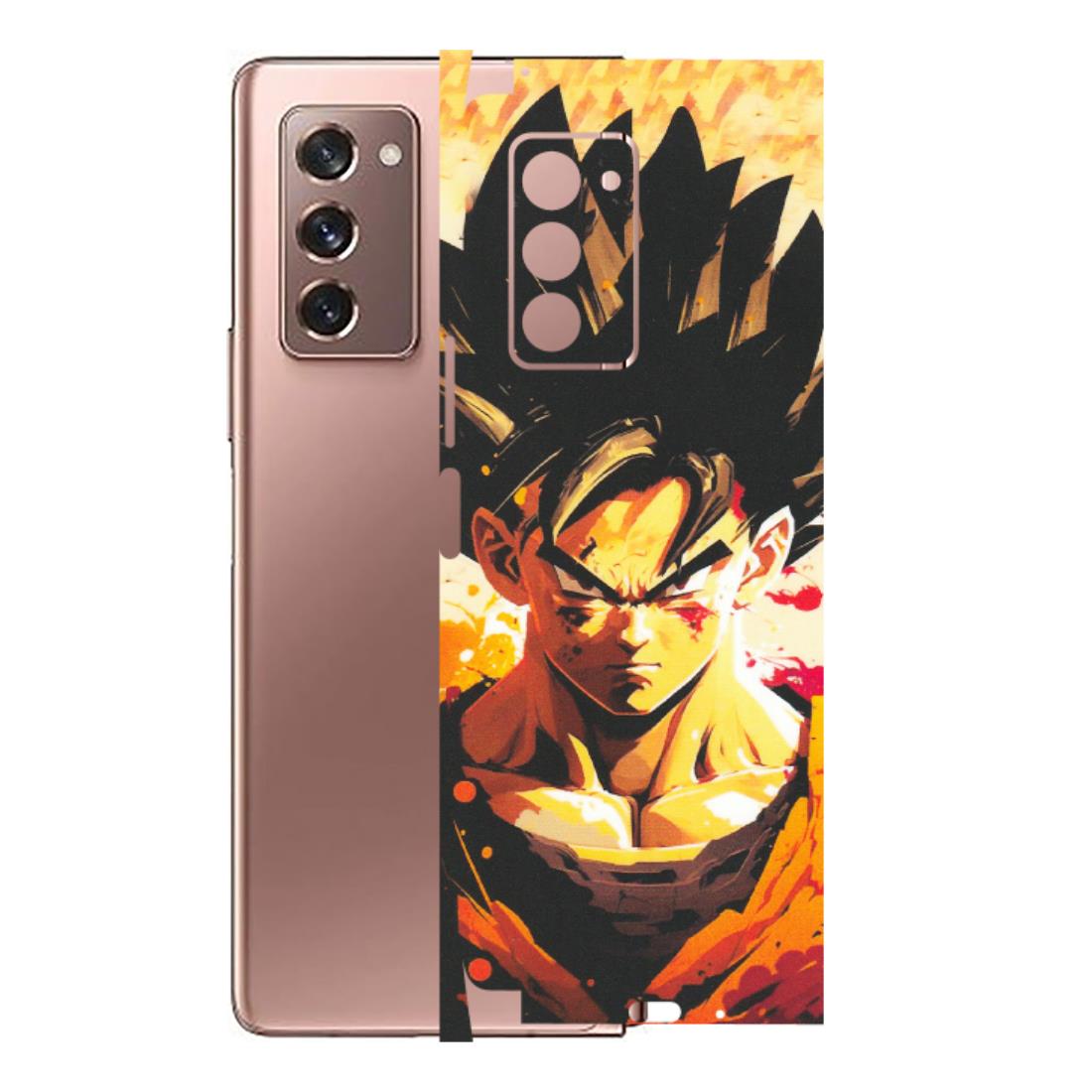 Samsung M/F/Note/Flip and C Phone Skins (All Models) - Angry Goku - Matte Finish (M-12) Samsung Galaxy Z Fold 2