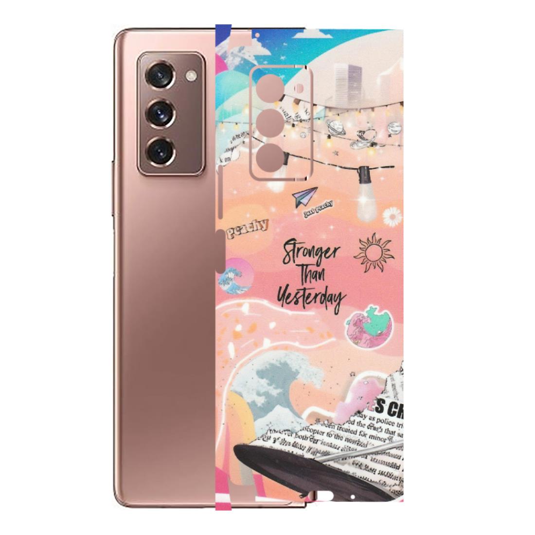 Samsung M/F/Note/Flip and C Phone Skins (All Models) - Stronger Then Yesterday - Matte Finish (M-128) Samsung Galaxy Z Fold 2