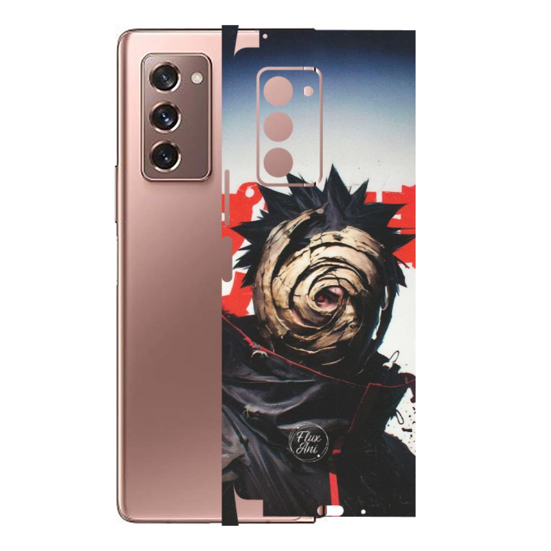 Samsung M/F/Note/Flip and C Phone Skins (All Models) - Obito Uchiha Cool Anime - Matte Finish (M-134) Samsung Galaxy Z Fold 2