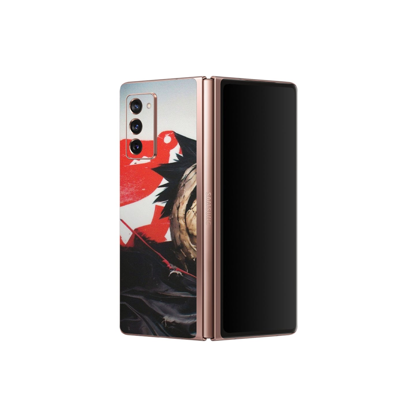 Samsung M/F/Note/Flip and C Phone Skins (All Models) - Obito Uchiha Cool Anime - Matte Finish (M-134) Samsung Galaxy Z Fold 2