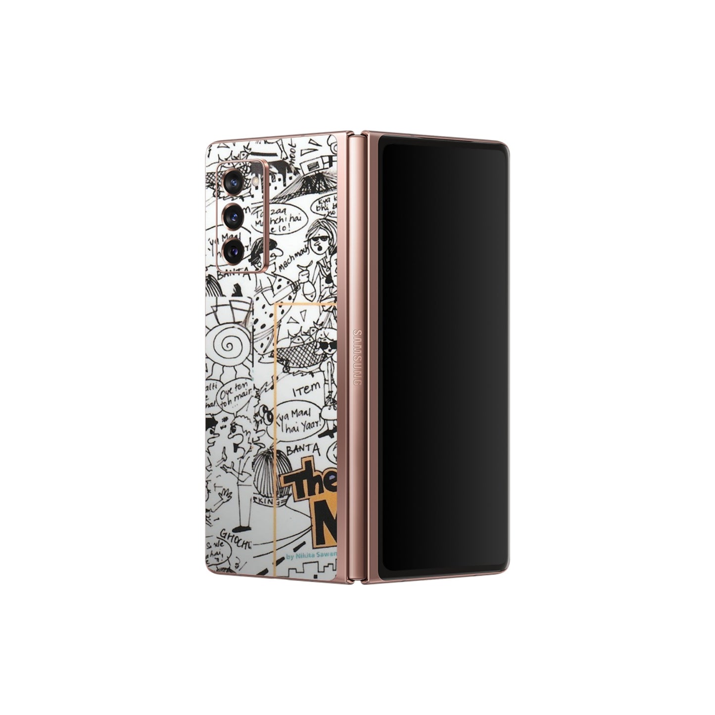 Samsung M/F/Note/Flip and C Phone Skins (All Models) - The Mumbai Slang - Matte Finish (M-142) Samsung Galaxy Z Fold 2
