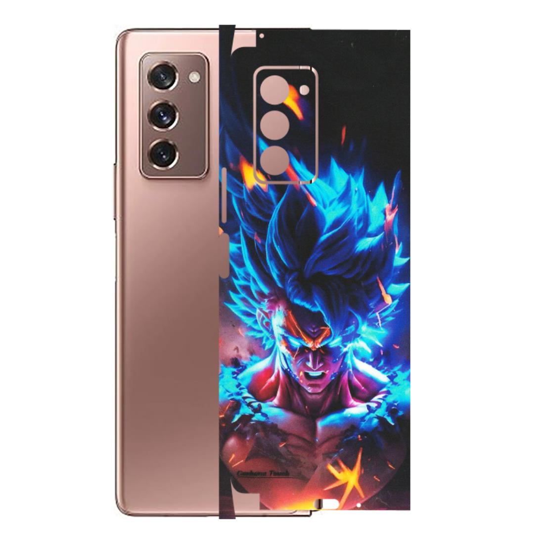 Samsung M/F/Note/Flip and C Phone Skins (All Models) - Angry Goku Dragon Ball Anime - Matte Finish (M-150) Samsung Galaxy Z Fold 2