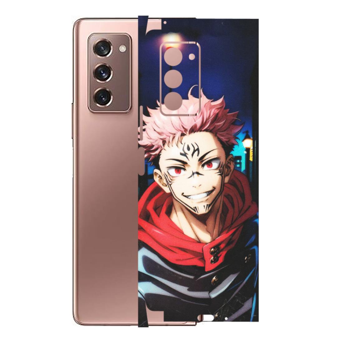 Samsung M/F/Note/Flip and C Phone Skins (All Models) - Yuji Itadori Funny Face Anime - Matte Finish (M-152) Samsung Galaxy Z Fold 2