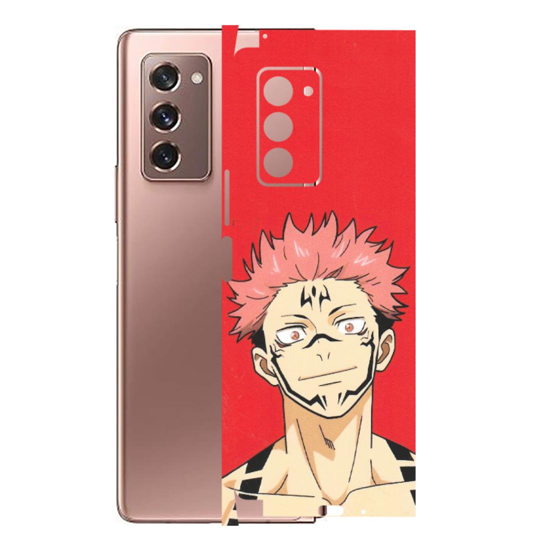 Samsung M/F/Note/Flip and C Phone Skins (All Models) - Ryomen Sukuna Fun Anime - Matte Finish (M-153) Samsung Galaxy Z Fold 2