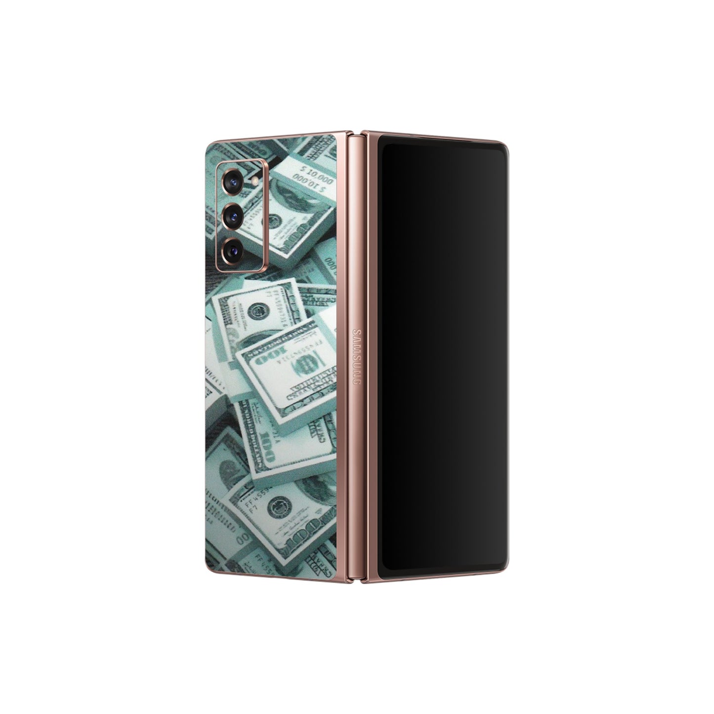 Samsung M/F/Note/Flip and C Phone Skins (All Models) - Hundred Dollar Bill - Matte Finish (M-162) Samsung Galaxy Z Fold 2