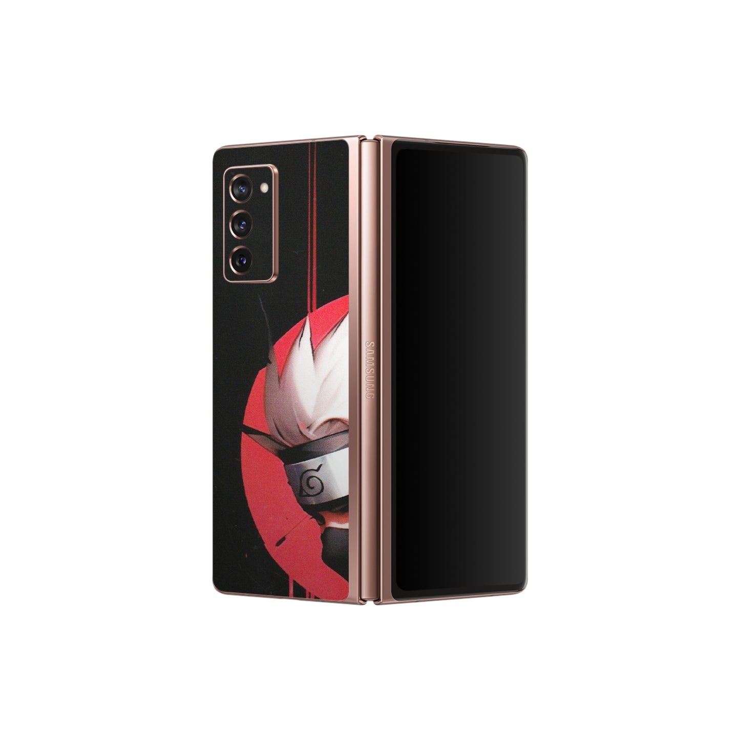 Samsung M/F/Note/Flip and C Phone Skins (All Models) - Naruto Anime Blood - Matte Finish (M-170) Samsung Galaxy Z Fold 2