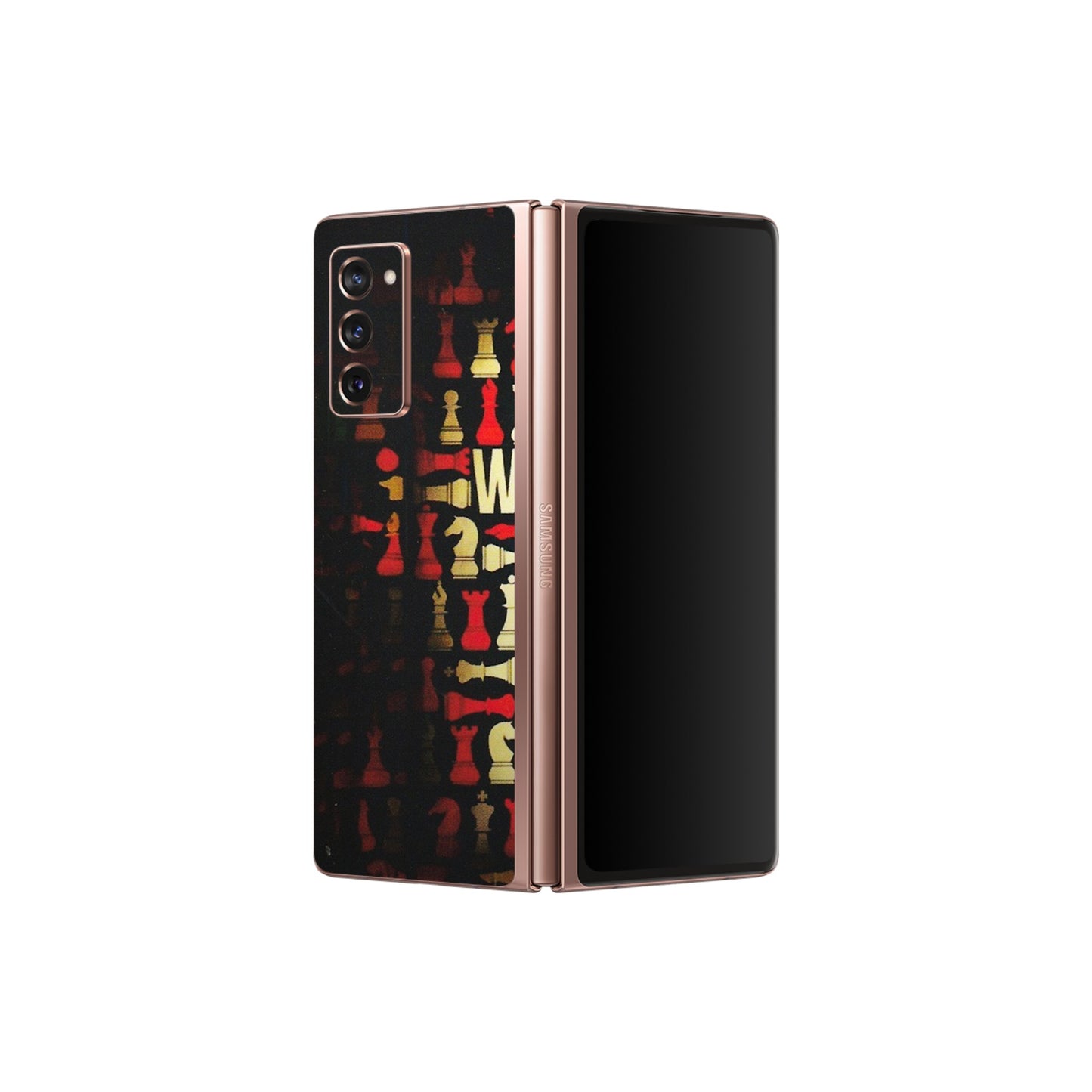 Samsung M/F/Note/Flip and C Phone Skins (All Models) - Born To Be King - Matte Finish (M-73) Samsung Galaxy Z Fold 2