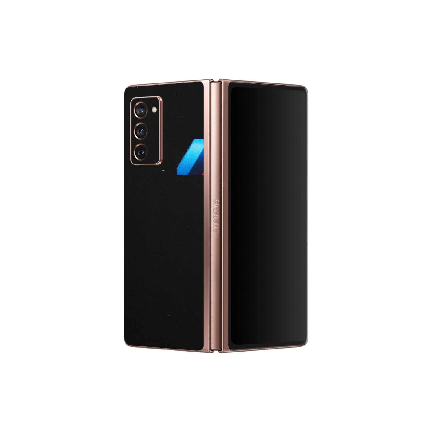 Samsung M/F/Note/Flip and C Phone Skins (All Models) - Styling With Black BMW - Matte Finish (M-74) Samsung Galaxy Z Fold 2