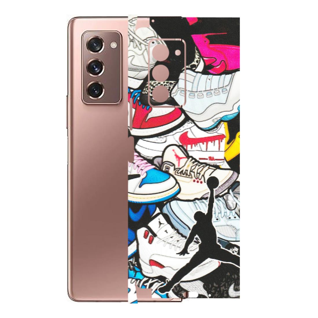 Samsung M/F/Note/Flip and C Phone Skins (All Models) - Jordan Sneakers Fan - Matte Finish (M-80) Samsung Galaxy Z Fold 2