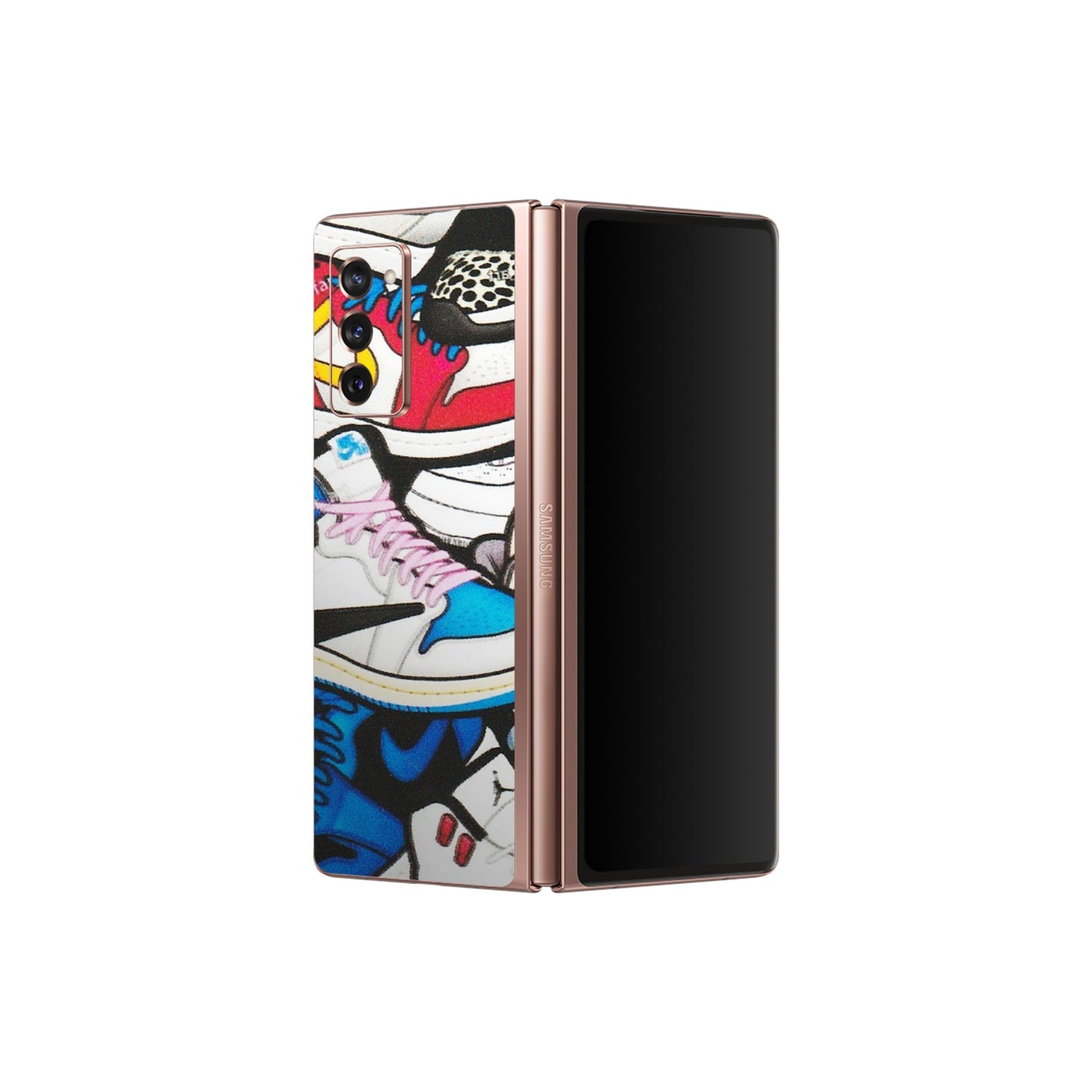 Samsung M/F/Note/Flip and C Phone Skins (All Models) - Jordan Sneakers Fan - Matte Finish (M-80) Samsung Galaxy Z Fold 2