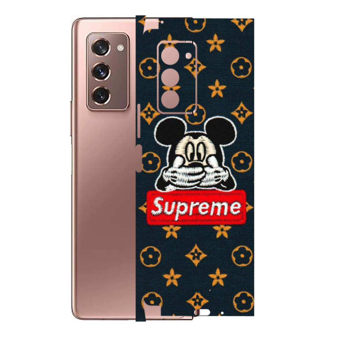 Samsung M/F/Note/Flip and C Phone Skins (All Models) - Mickey Supreme - Matte Finish (M-83) Samsung Galaxy Z Fold 2