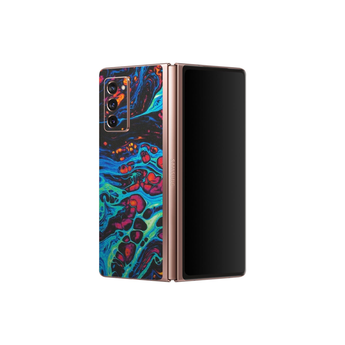 Samsung M/F/Note/Flip and C Phone Skins (All Models) - Majestic Galactic Marbel - Matte Finish (M-85) Samsung Galaxy Z Fold 2