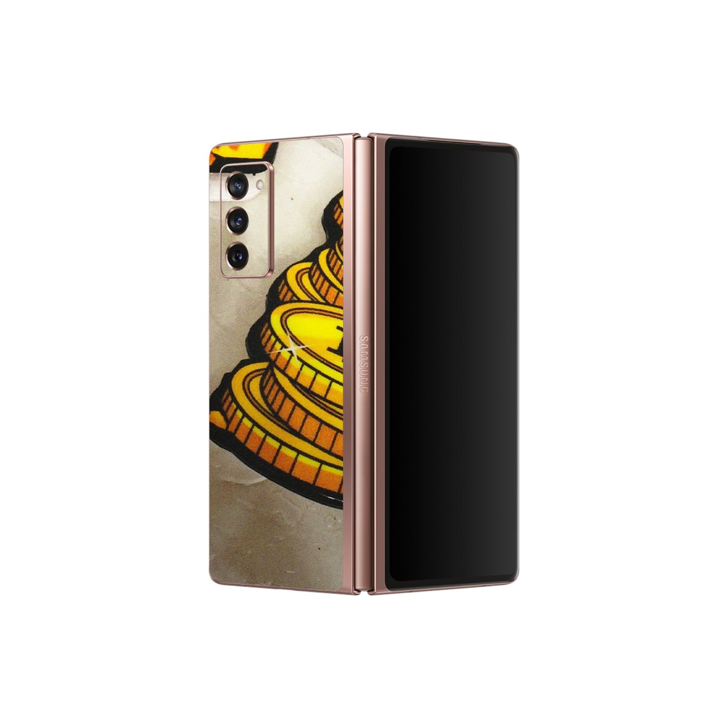 Samsung M/F/Note/Flip and C Phone Skins (All Models) - Billionaire Bitcoin Collection - Matte Finish (M-92) Samsung Galaxy Z Fold 2