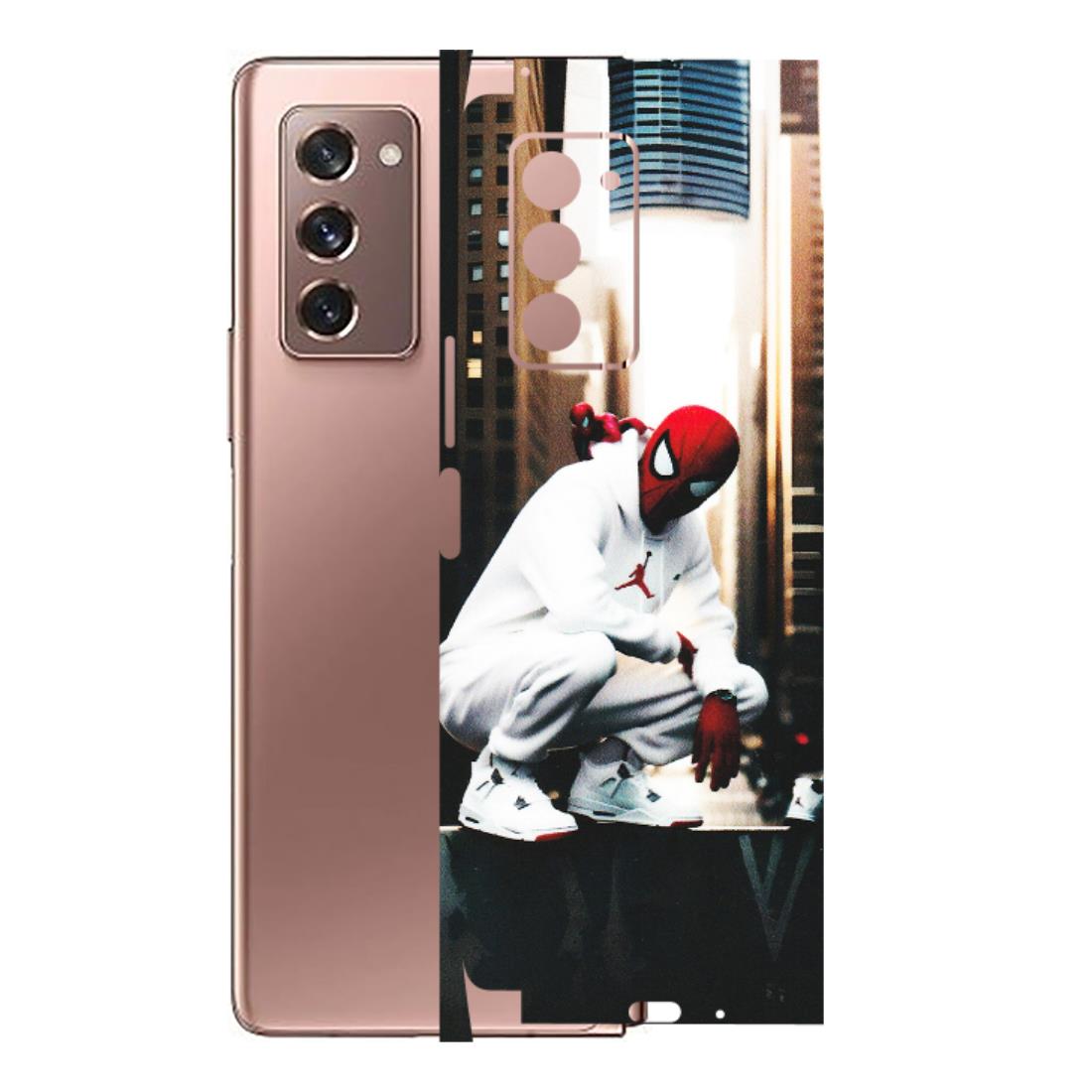 Samsung M/F/Note/Flip and C Phone Skins (All Models) - Sportsman Spider Man - Matte Finish (M-94) Samsung Galaxy Z Fold 2