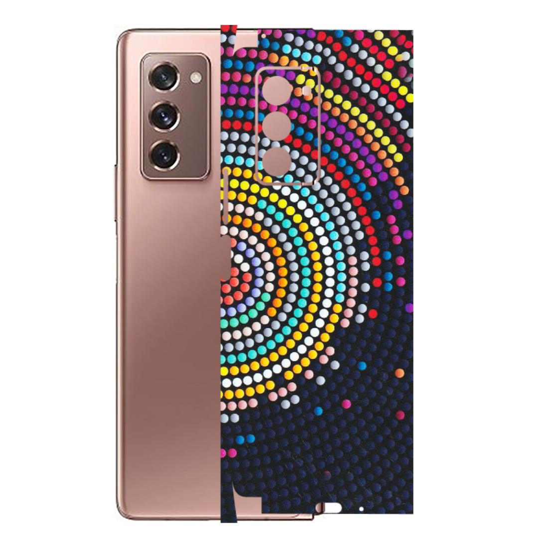 Samsung M/F/Note/Flip and C Phone Skins (All Models) - Rainbow Dot Mandala - Matte Finish (M-97) Samsung Galaxy Z Fold 2