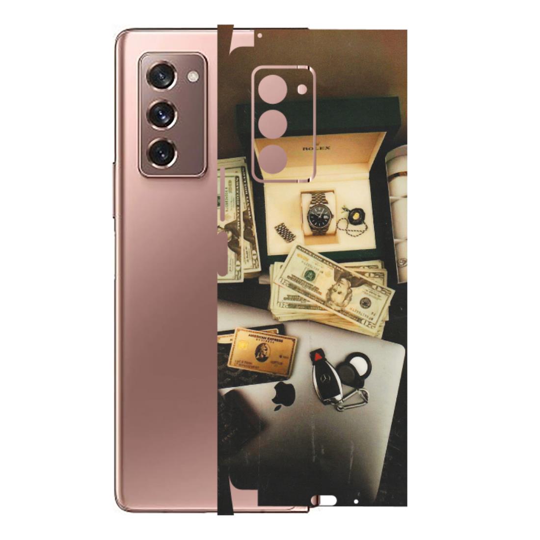 Samsung M/F/Note/Flip and C Phone Skins (All Models) - Luxury Lifestyle - Transparent Finish (T-11) Samsung Galaxy Z Fold 2