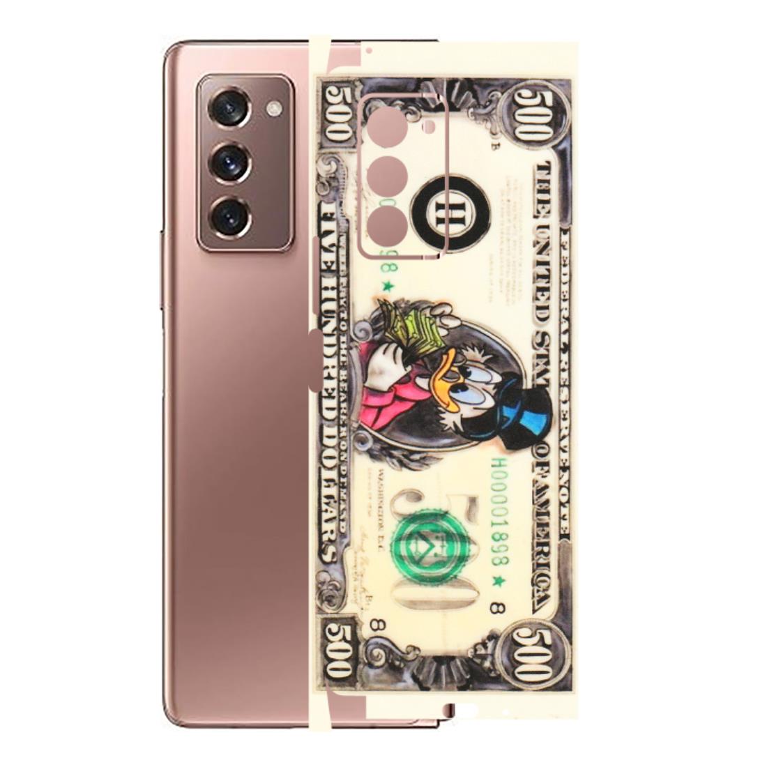 Samsung M/F/Note/Flip and C Phone Skins (All Models) - Five Hundred Dollar Duck - Transparent Finish (T-15) Samsung Galaxy Z Fold 2