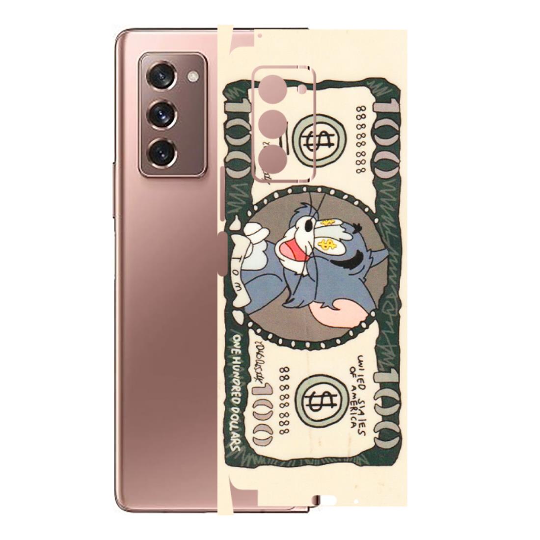 Samsung M/F/Note/Flip and C Phone Skins (All Models) - One Hundred Dollar Tom - Transparent Finish (T-16) Samsung Galaxy Z Fold 2