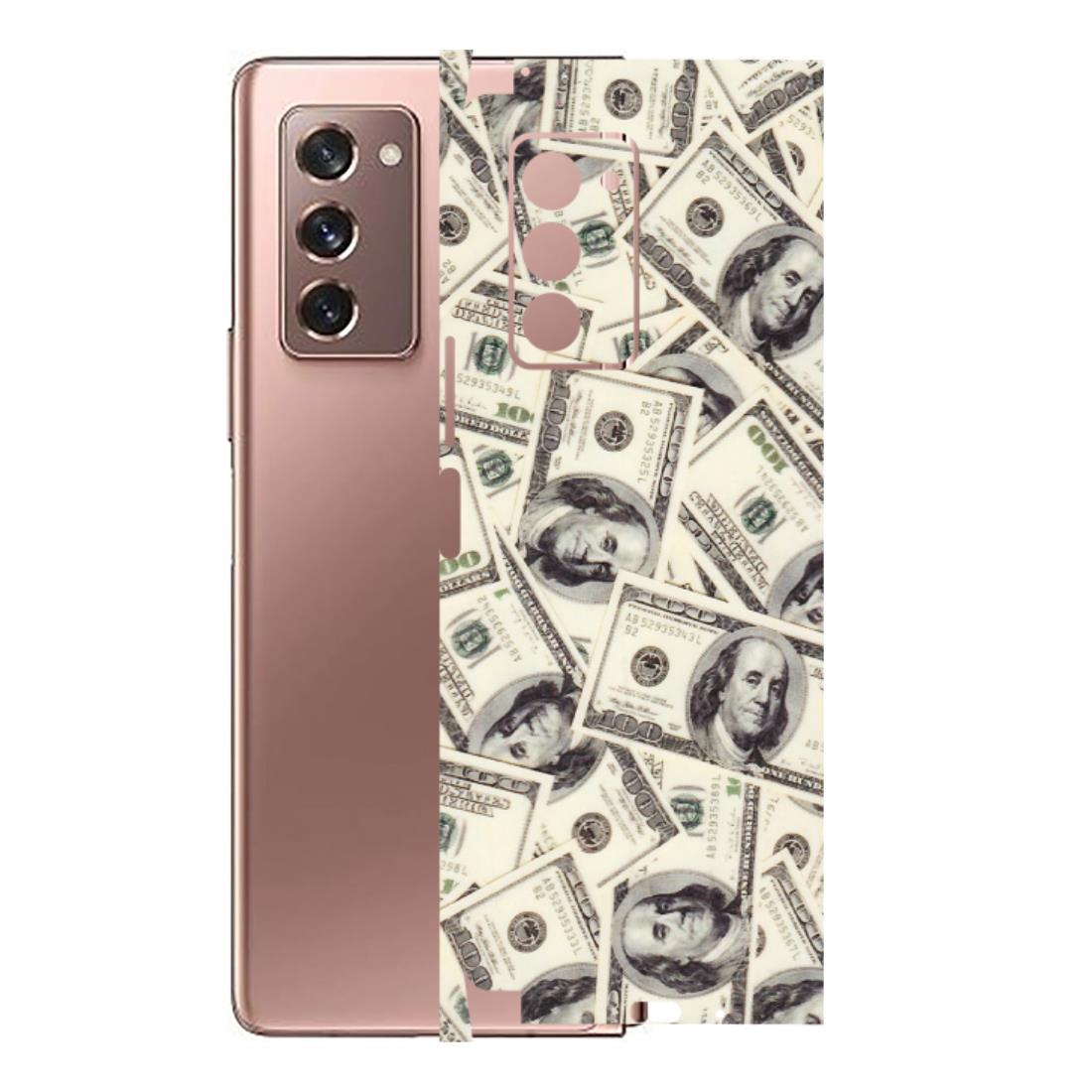 Samsung M/F/Note/Flip and C Phone Skins (All Models) - Dollar Lover - Transparent Finish (T-17) Samsung Galaxy Z Fold 2