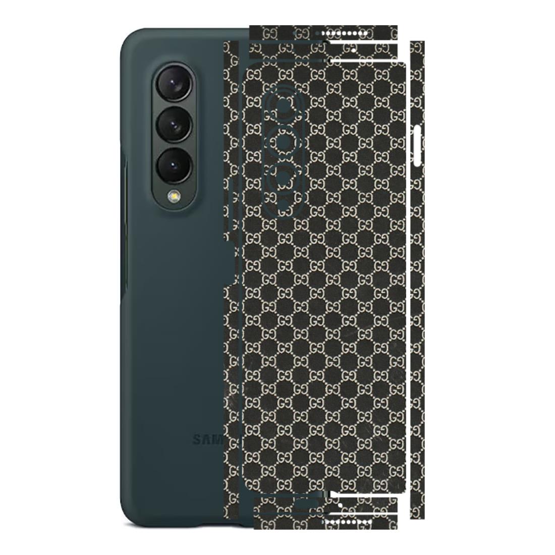 Samsung M/F/Note/Flip and C Phone Skins (All Models) - Black G Print - 3D Embossed Finish (L-109) Samsung Galaxy Z Fold 3