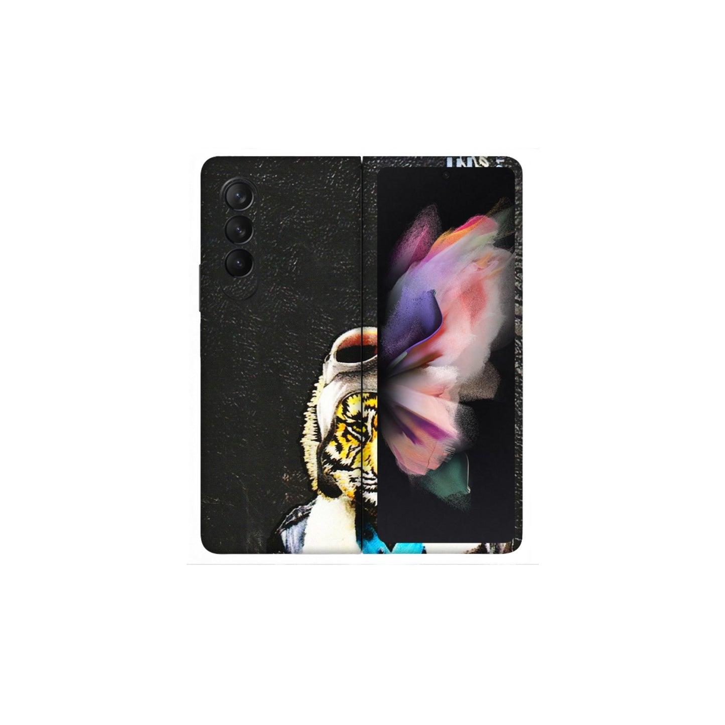 Samsung M/F/Note/Flip and C Phone Skins (All Models) - Rider Tiger - 3D Embossed Finish (L-113) Samsung Galaxy Z Fold 3