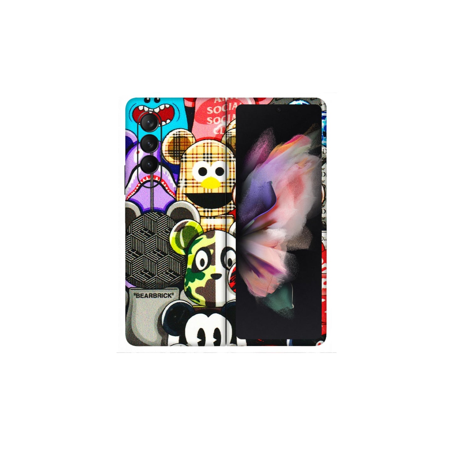 Samsung M/F/Note/Flip and C Phone Skins (All Models) - More Mickey Mouses - 3D Embossed Finish (L-118) Samsung Galaxy Z Fold 3