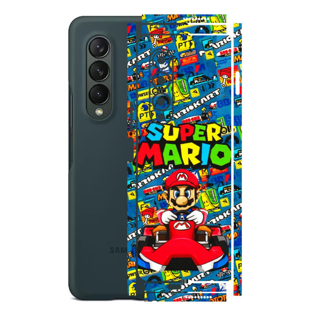 Samsung M/F/Note/Flip and C Phone Skins (All Models) - Super Mario Kart - 3D Embossed Finish (L-140) Samsung Galaxy Z Fold 3