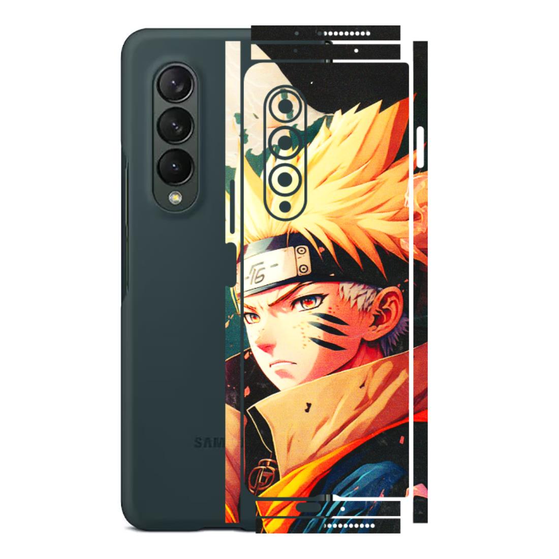 Samsung M/F/Note/Flip and C Phone Skins (All Models) - New Naruto - 3D Embossed Finish (L-148) Samsung Galaxy Z Fold 3