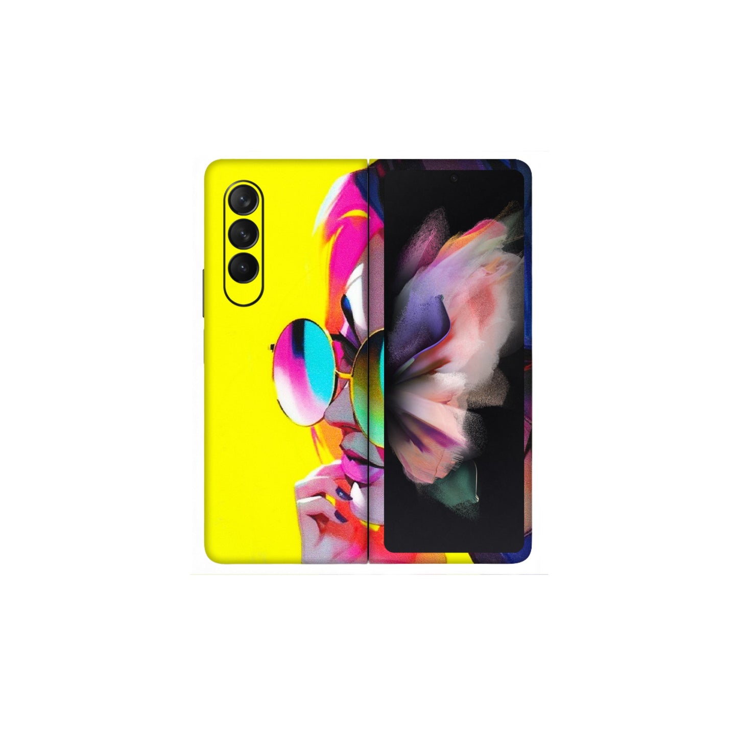 Samsung M/F/Note/Flip and C Phone Skins (All Models) - Bold Stylish Girl - 3D Embossed Finish (L-222) Samsung Galaxy Z Fold 3