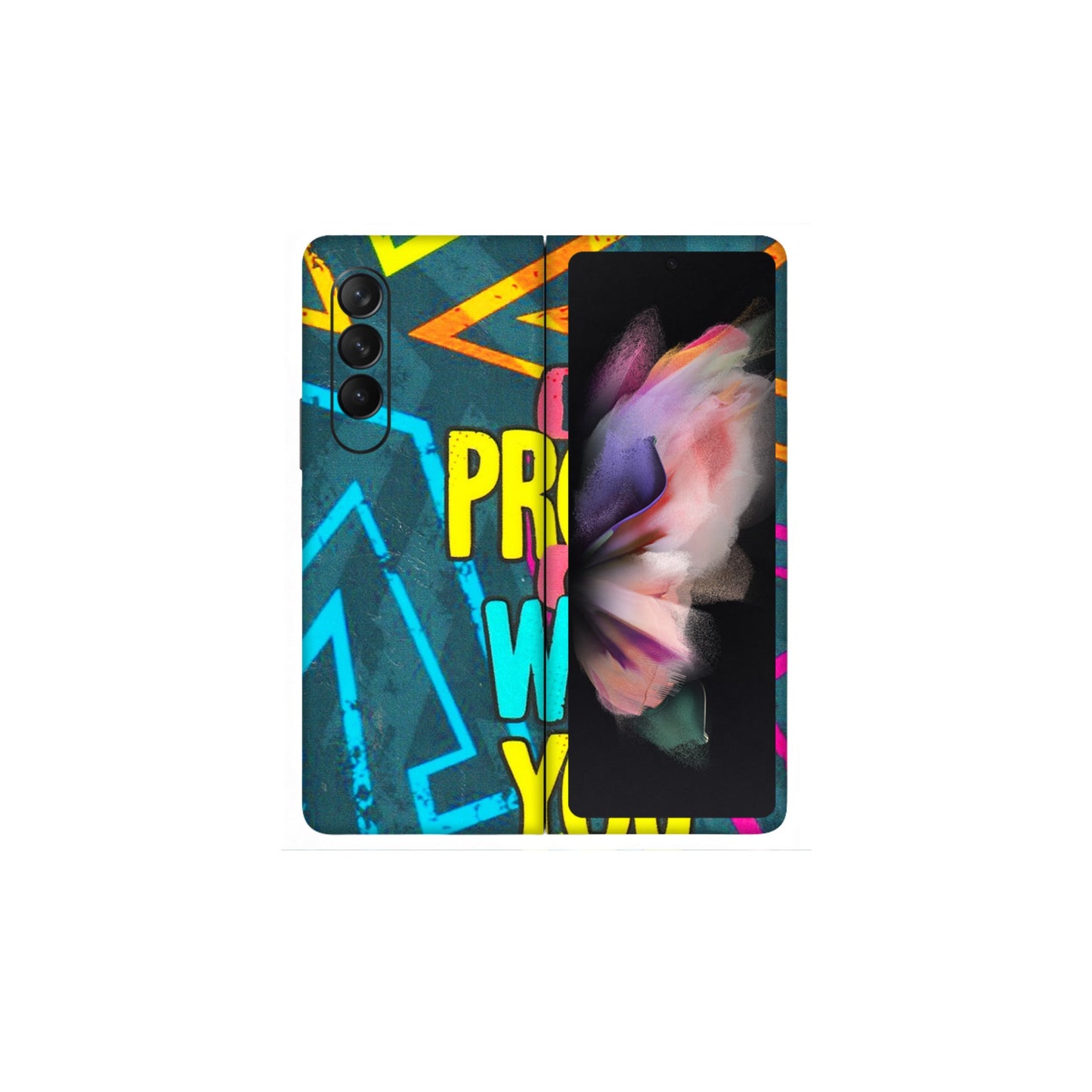 Samsung M/F/Note/Flip and C Phone Skins (All Models) - Be Proud Of Who You Are - 3D Embossed Finish (L-277) Samsung Galaxy Z Fold 3