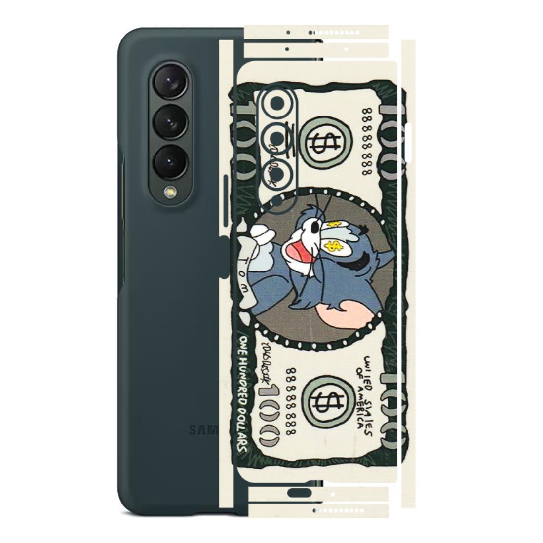 Samsung M/F/Note/Flip and C Phone Skins (All Models) - Tom Hundred Dollar - 3D Embossed Finish (L-324) Samsung Galaxy Z Fold 3