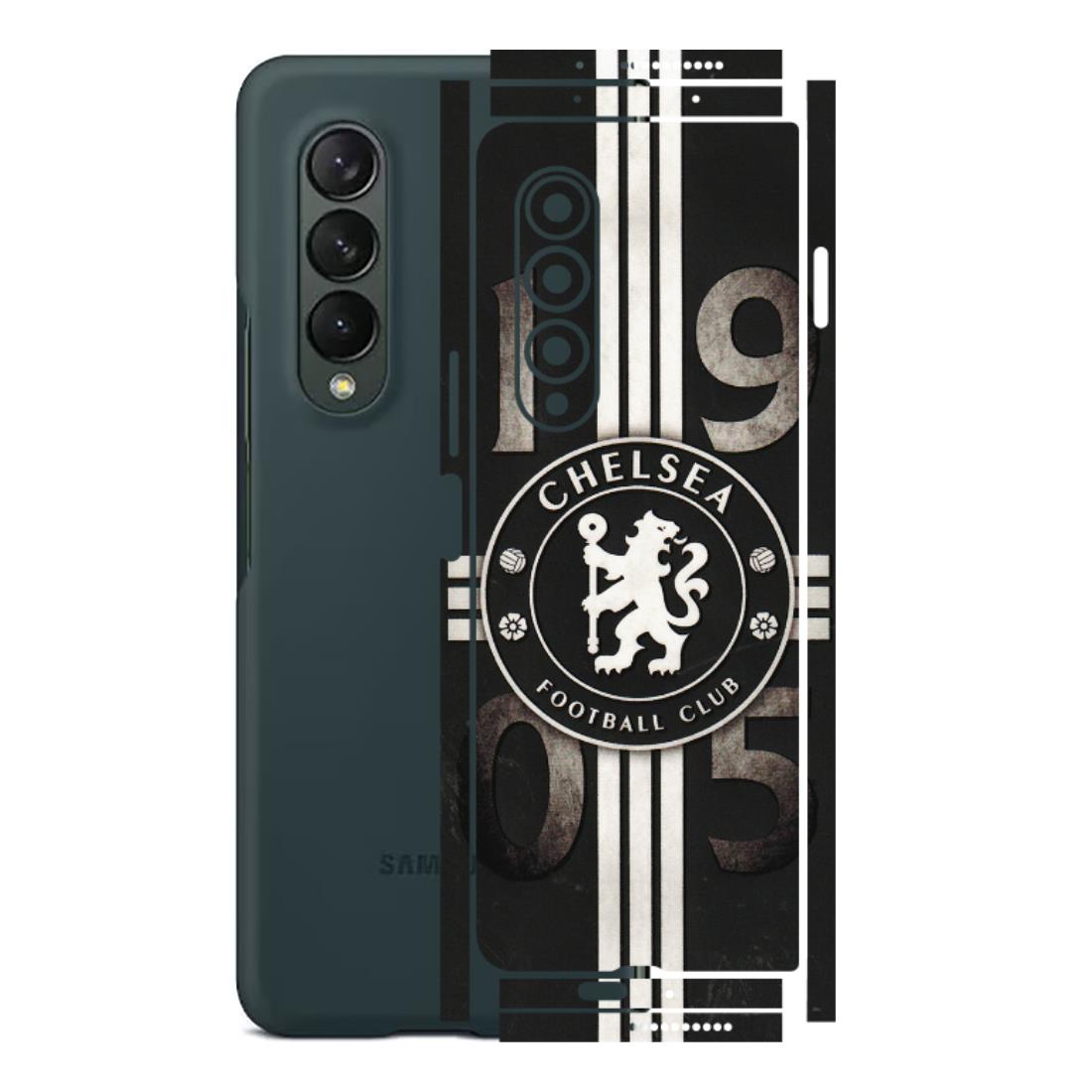 Samsung M/F/Note/Flip and C Phone Skins (All Models) - Chelsea Fan Club - 3D Embossed Finish (L-36) Samsung Galaxy Z Fold 3