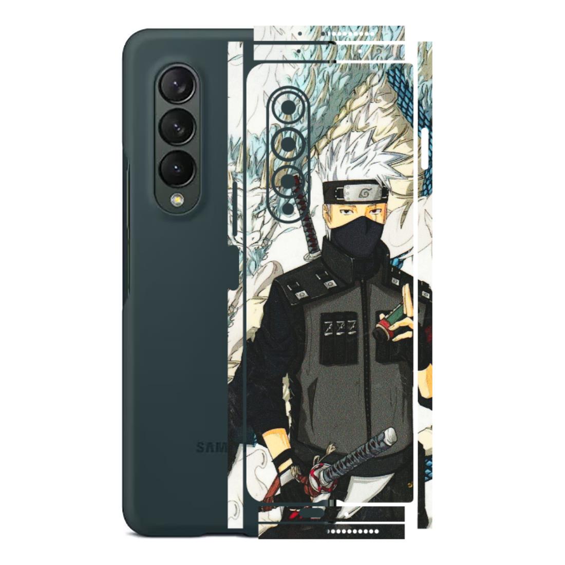 Samsung M/F/Note/Flip and C Phone Skins (All Models) - Kakashi Hatake Naruto Anime - 3D Embossed Finish (L-46) Samsung Galaxy Z Fold 3