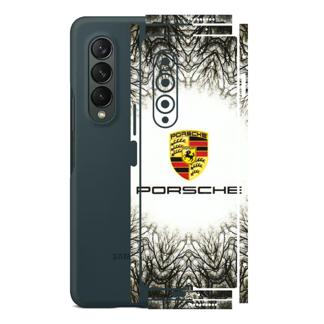 Samsung M/F/Note/Flip and C Phone Skins (All Models) - Porche Classic - 3D Embossed Finish (L-51) Samsung Galaxy Z Fold 3