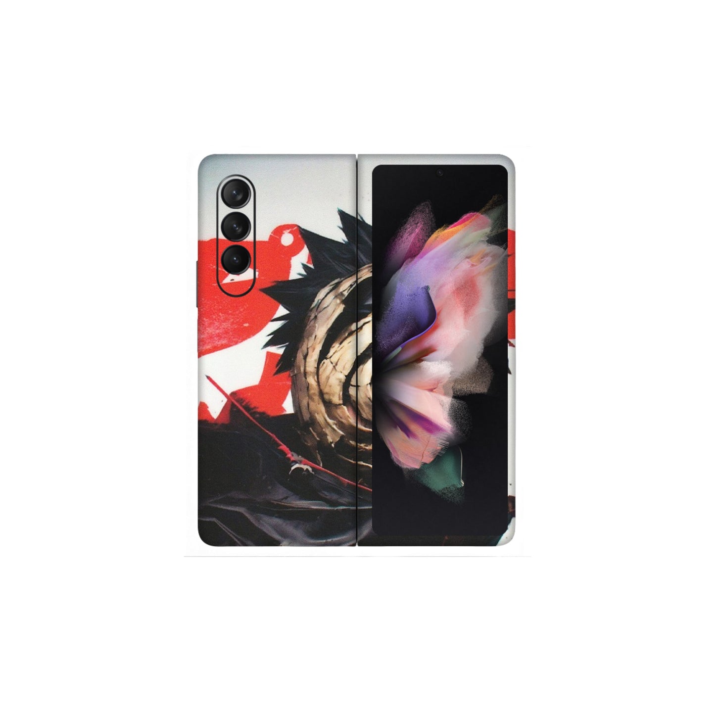 Samsung M/F/Note/Flip and C Phone Skins (All Models) - Obito Uchiha Cool Anime - Matte Finish (M-134) Samsung Galaxy Z Fold 3