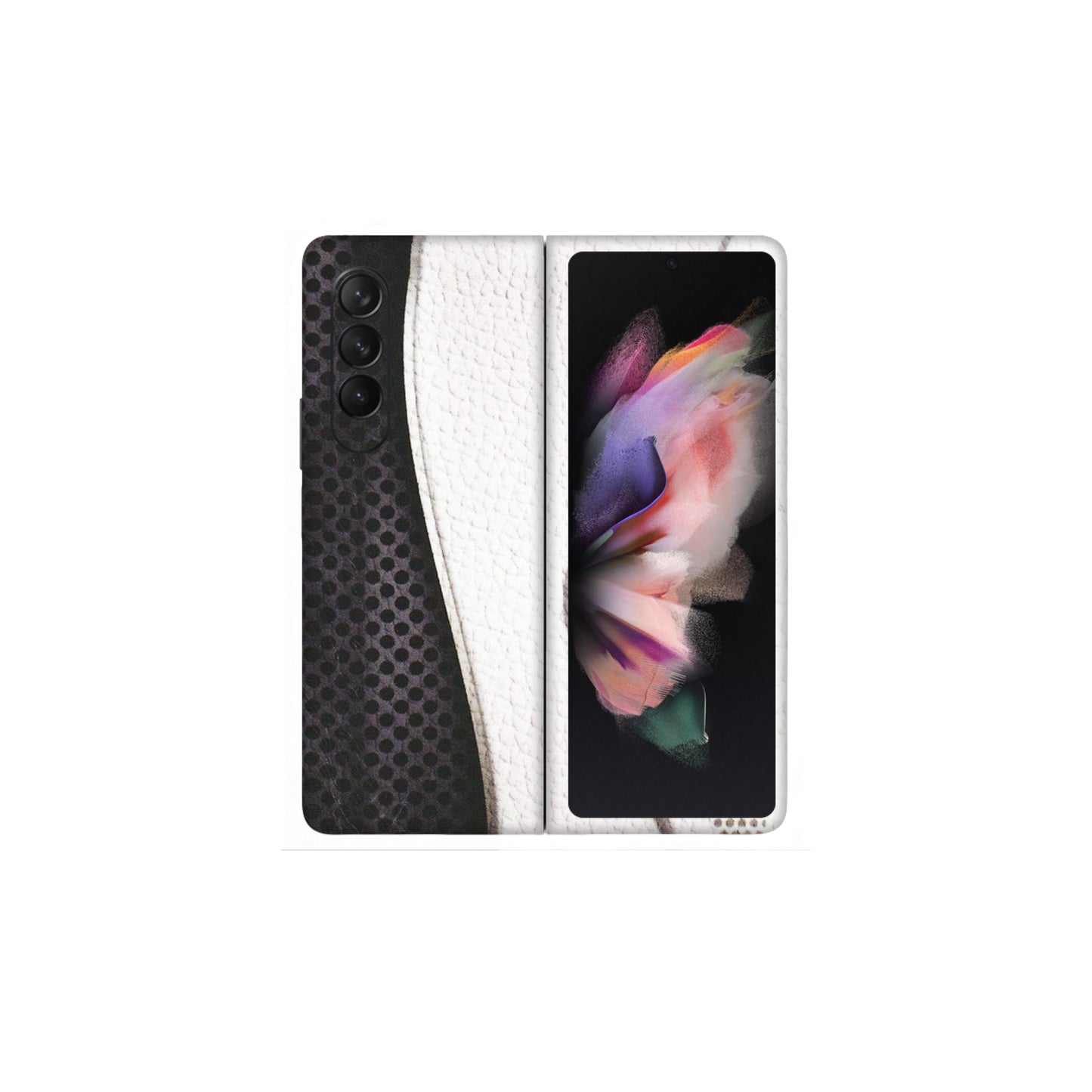 Samsung M/F/Note/Flip and C Phone Skins (All Models) - Black And White Iconic Convoy - Matte Finish (M-149) Samsung Galaxy Z Fold 3