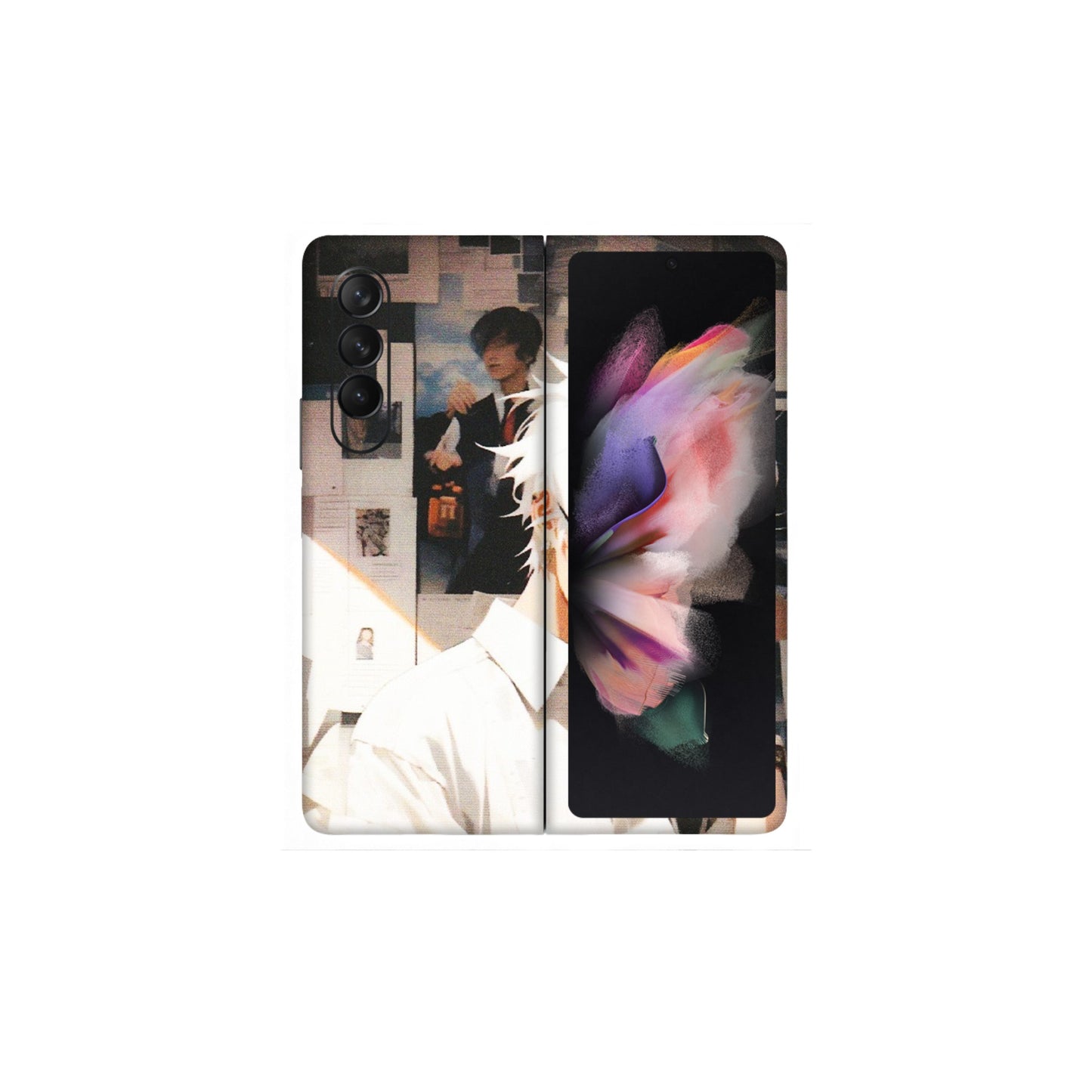 Samsung M/F/Note/Flip and C Phone Skins (All Models) - Gojo Satoru Jujustu Kaisen Anime - Matte Finish (M-156) Samsung Galaxy Z Fold 3