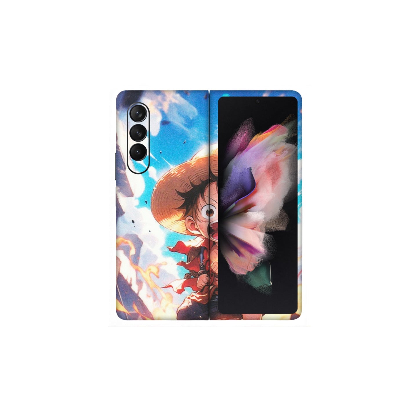 Samsung M/F/Note/Flip and C Phone Skins (All Models) - Toon One Piece Cute Character - Matte Finish (M-35) Samsung Galaxy Z Fold 3